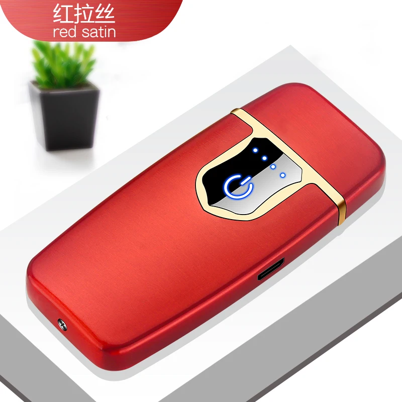 Сенсорный экран, электронное зажигание, электрическая ультратонкая usb зарядка, зажигалка, горячий провод, ветрозащитная зарядка, электрическая зажигалка