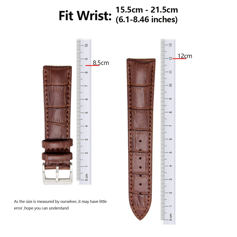 18mm 20mm 22mm Watch Bands Genuine Leather Strap For Samsung Gear S3 Frontier Classic Smart Replacement Wristband | Наручные часы