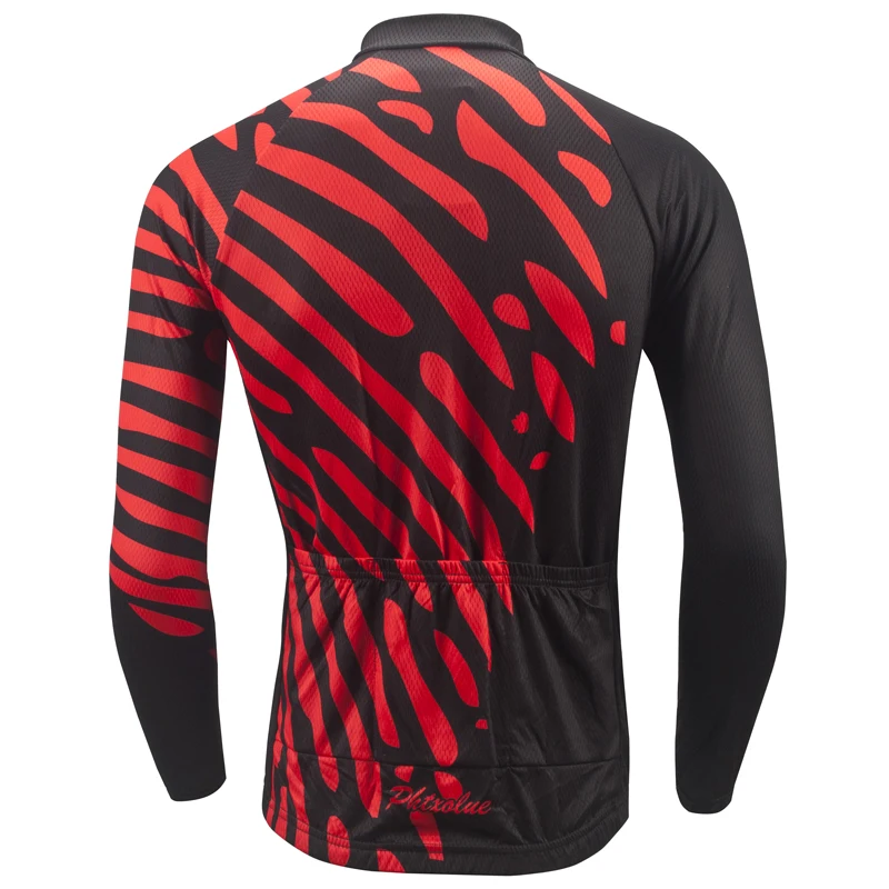 Phtxolue осенне-зимняя теплая одежда с длинным рукавом для велоспорта, велосипедная одежда