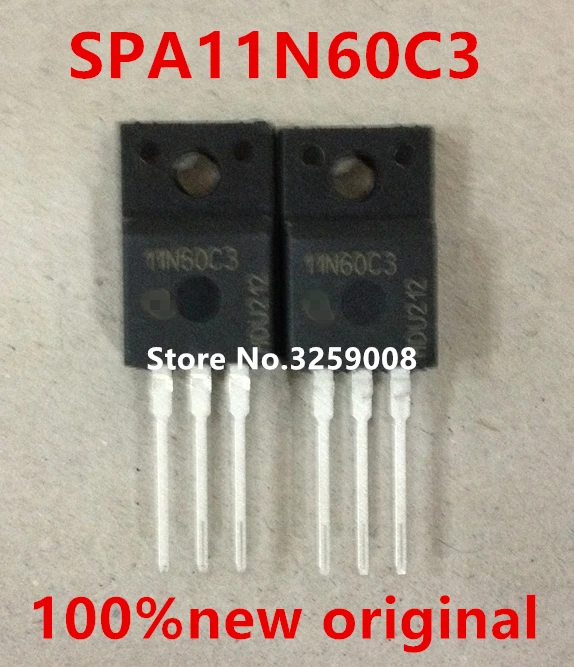 

SPA11N60C3 11N60C3 11A/600V 100%new original 10pcs/50PCS