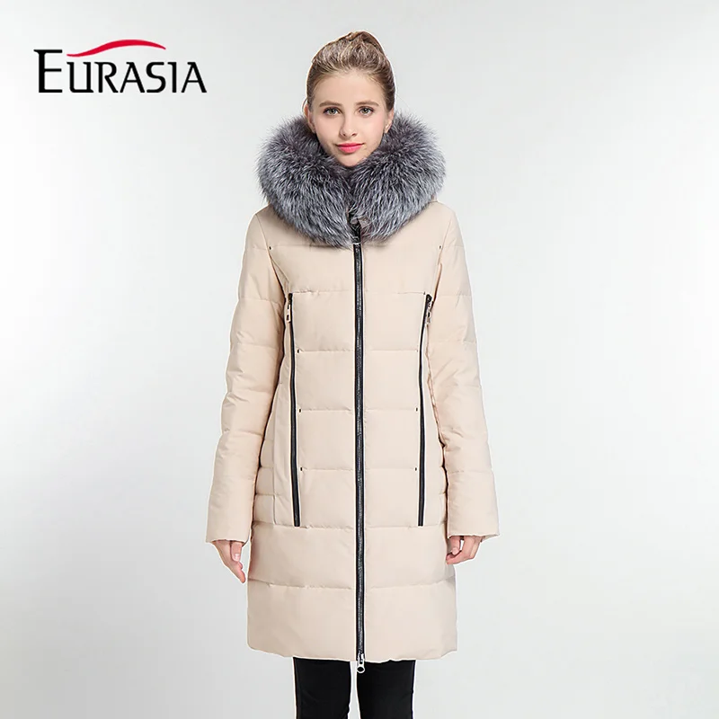 Евразия бренды 2017 застежка молния сплетенные новая однотонная Для женщин зимняя