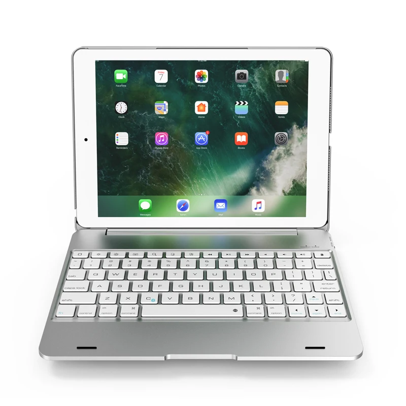 Loufu Bluetooth клавиатура для iPad металлический корпус для нового iPad 9,7 дюймов Чехлы планшеты A1822 A1823 A1893 A1954