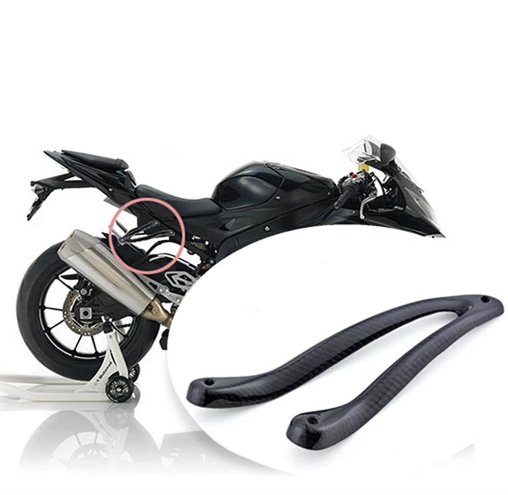 100% углеродное волокно 3K мотоцикл Выхлопная вешалка кронштейн для BMW S1000RR 2009 2010 2012