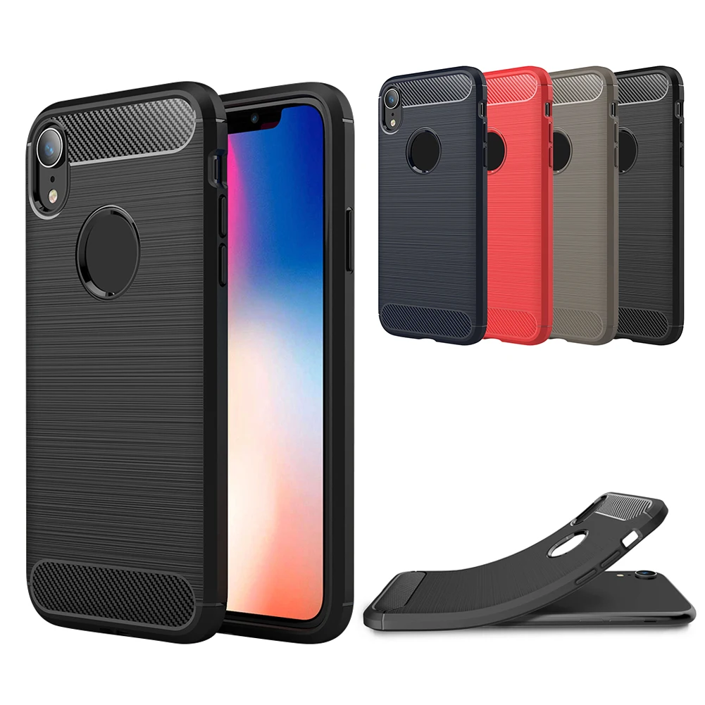 Чехол для iphone Xs max, чехол для iphone xr, чехол, TPU, углеродное волокно, узор, телефон, полный Чехол для iphone XR, Стильный чехол