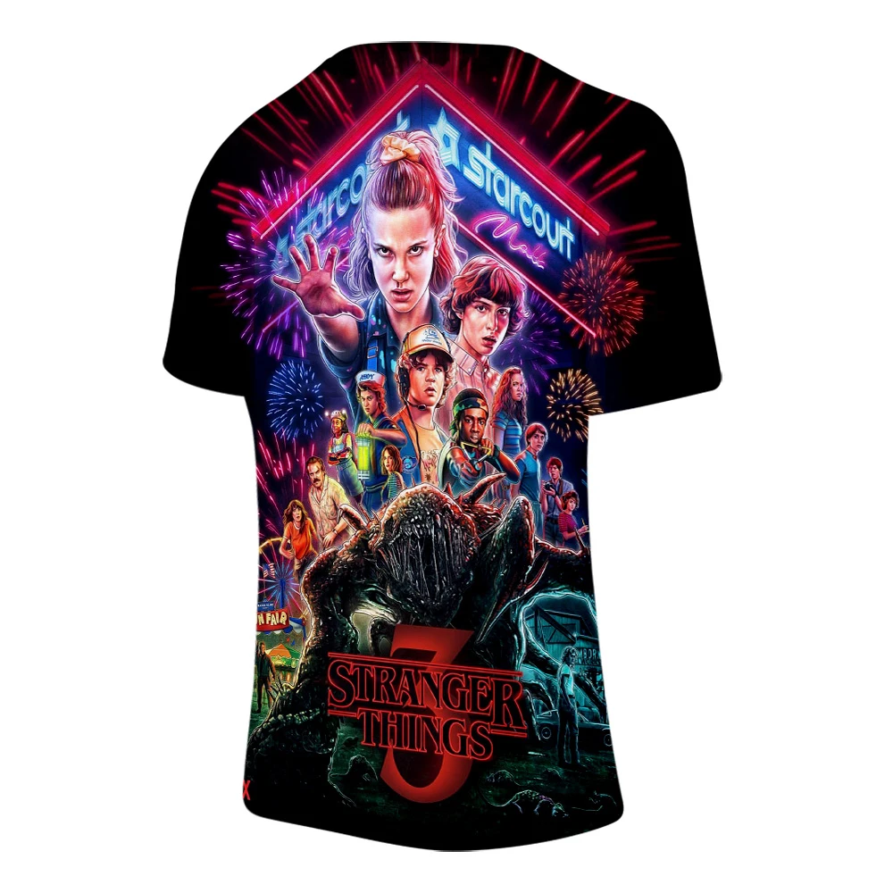 Футболка Мужская/женская с 3D-принтом из сериала очень странные дела | Мужская