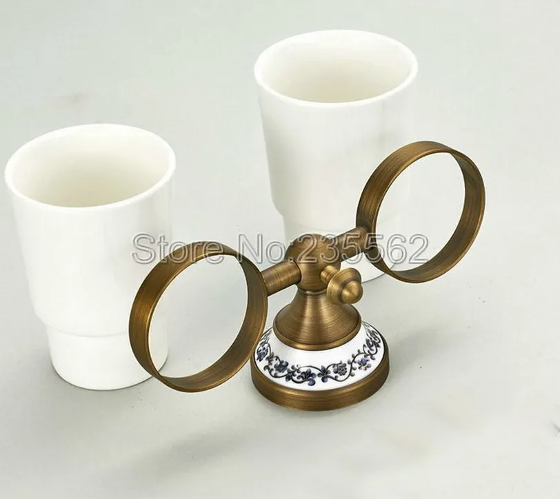 Античная матовая латунная фарфоровая основа аксессуары для ванной комнаты