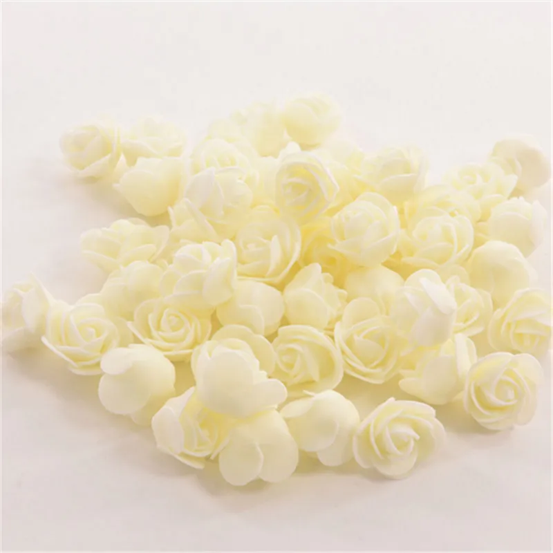 50 pcs Artificial Flower Head Handmade DIY Wedding Home Decoration Multi-use PE Foam Rose AB | Дом и сад