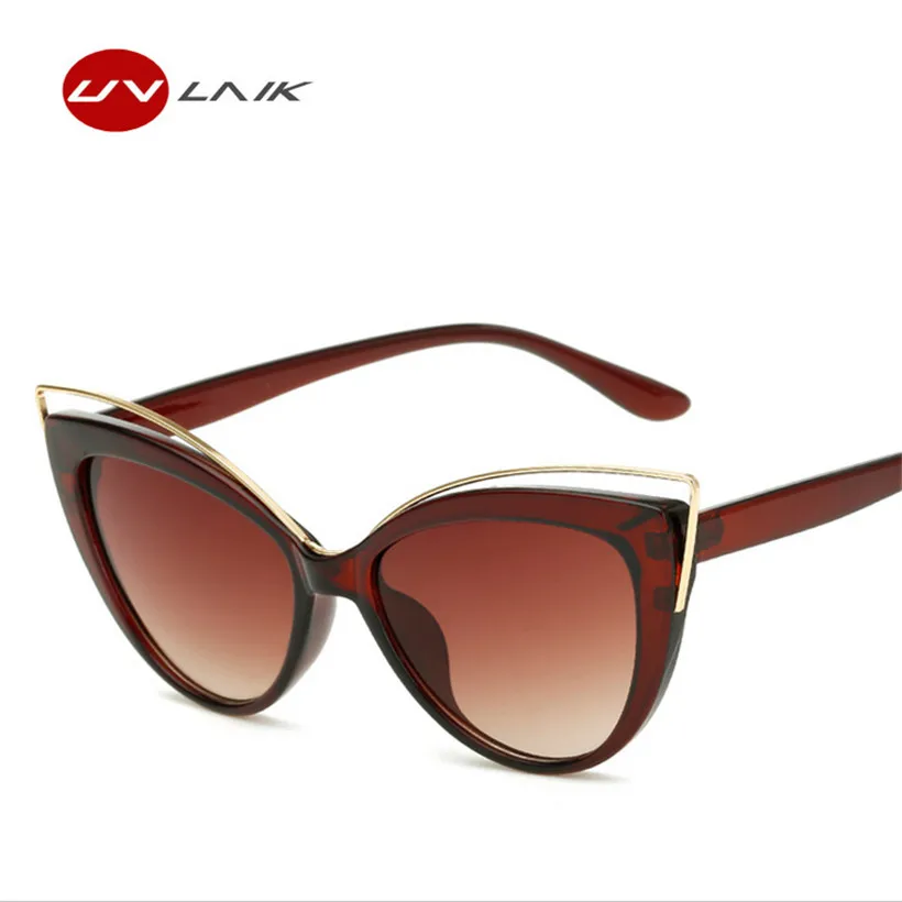 Роскошные Шарм Cat Eye Солнцезащитные очки Женские Модные Винтажные Защита от