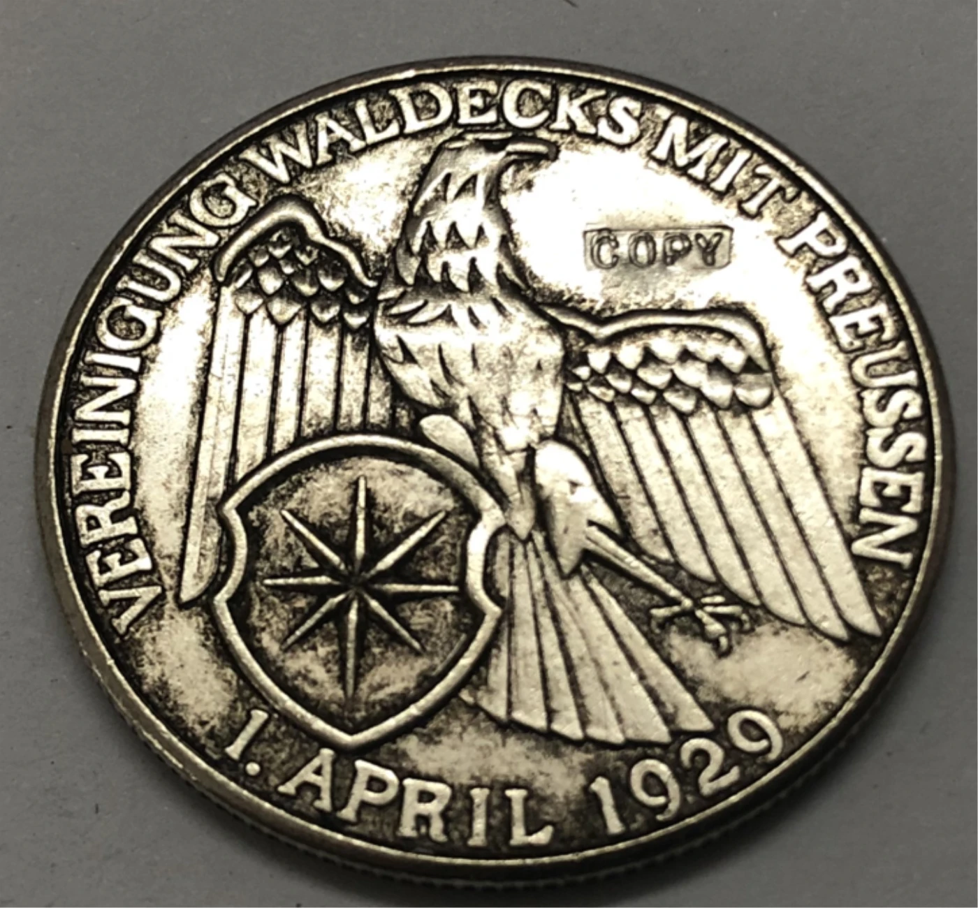 1929 Германия 3 рейхсмарт Vereinigung Waldeck