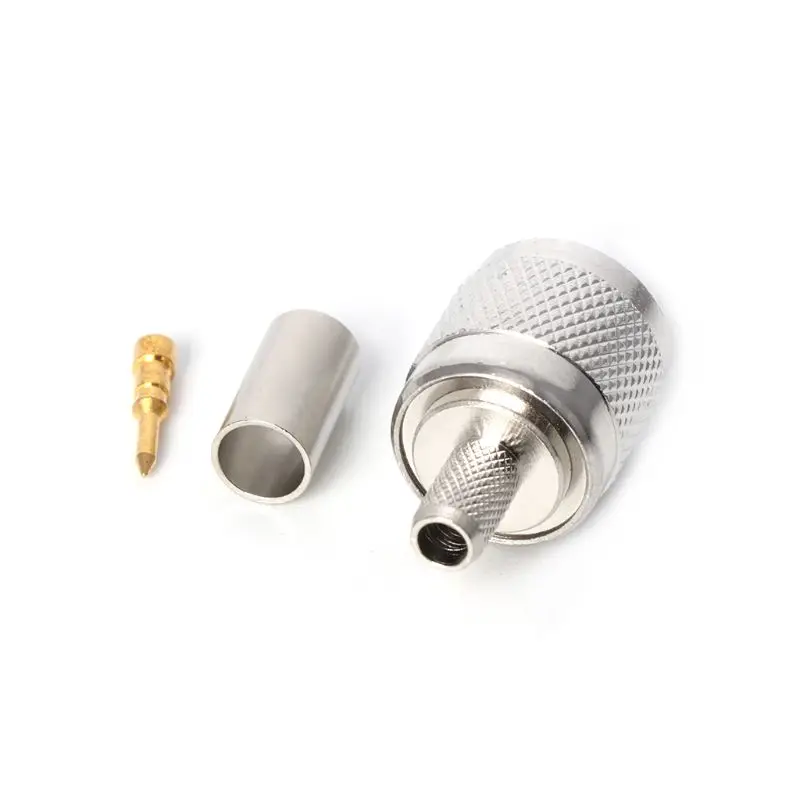 New TNC Male Plug RF Coax Connector Crimp Nickelplated For Cable RG58 RG142 RG400 LMR195 | Обустройство дома