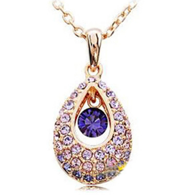 Necklace -- Princess Pendant Short Chain of Crystal # SN1016 |