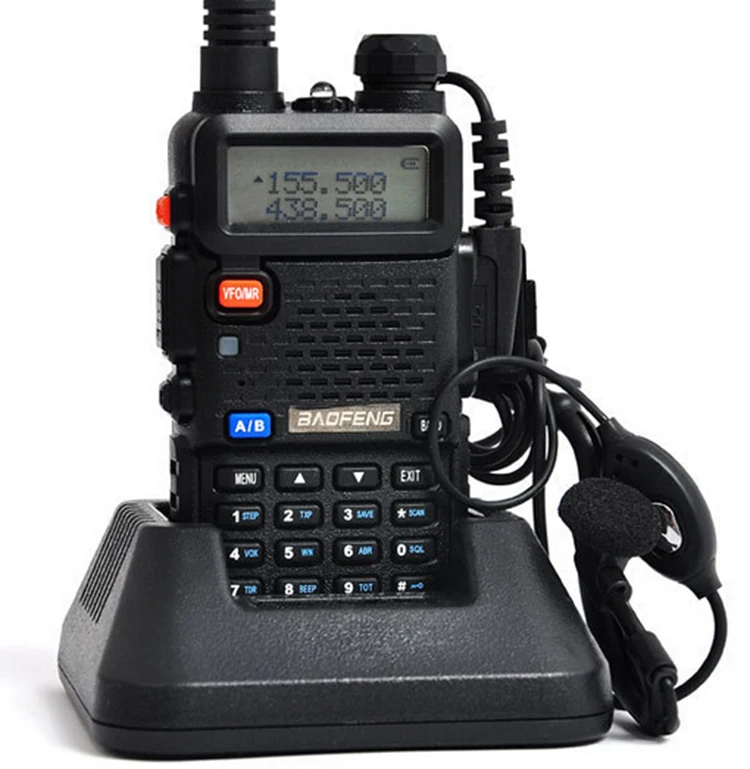 Рация Baofeng uv 5r 1 шт. 5 Вт два диапазона портативное радио с УВЧ и УКВ УФ 5R 136-174 МГц