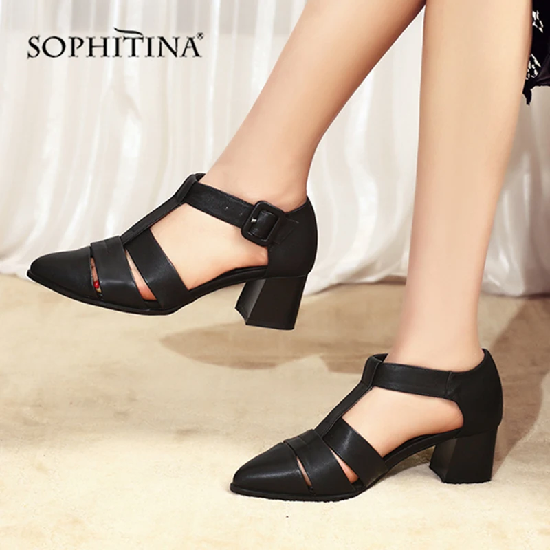 SOPHITINA/модные сандалии гладиаторы Высококачественная удобная обувь из