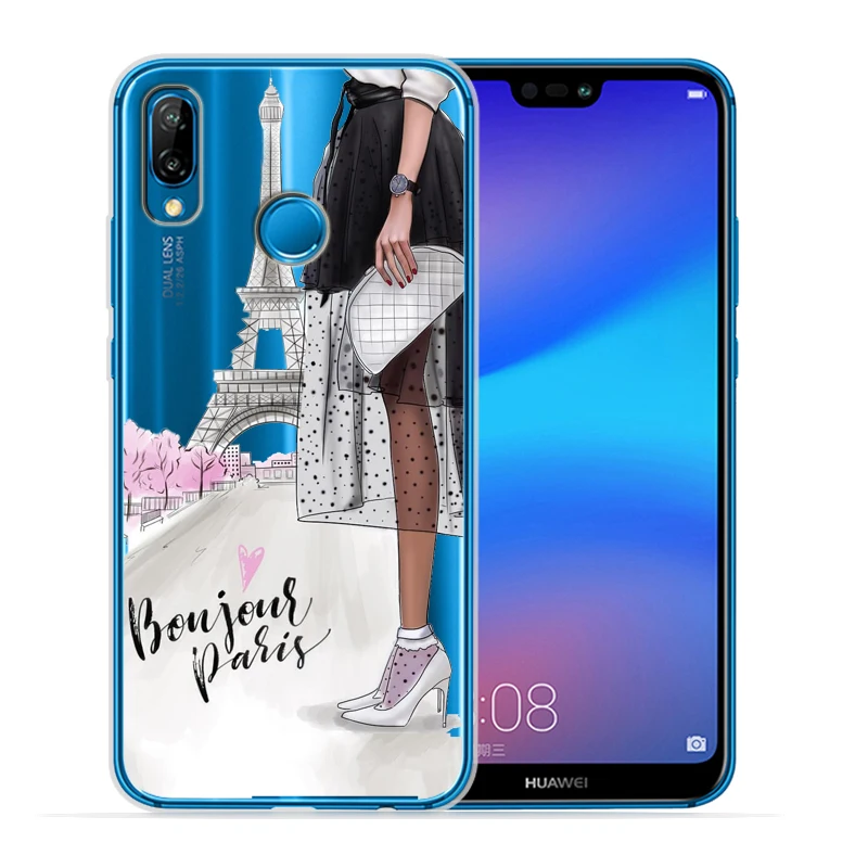 Чехол для Huawei P30 Lite Модный женский и мужской чехол Pro P20 P8Lite P9Lite 2017 P Smart Capa мягкий