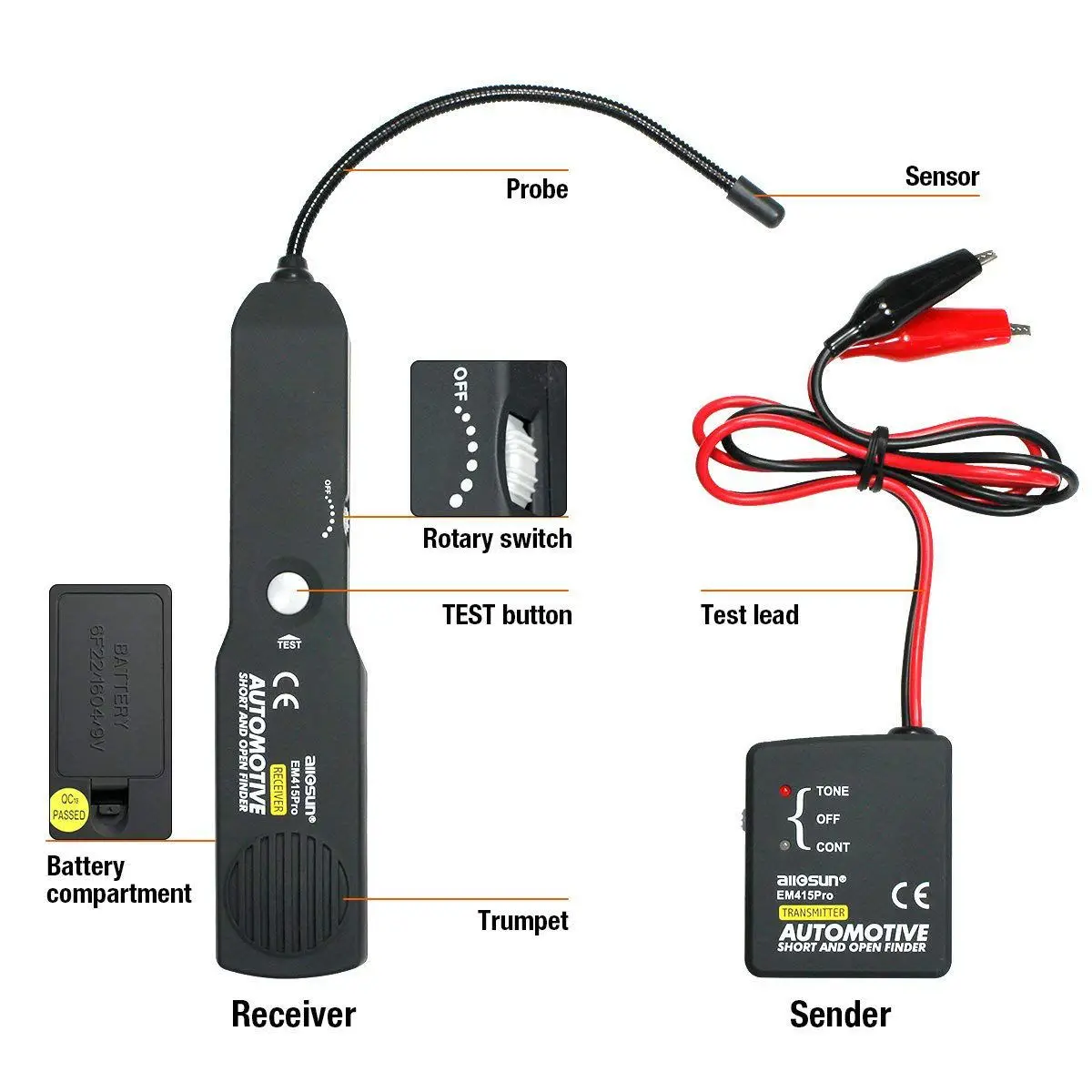 Automotive Cable Wire Tracker / Short &amp Open Circuit Finder and Tracer Tester Detector Car Repair Tool | Инструменты