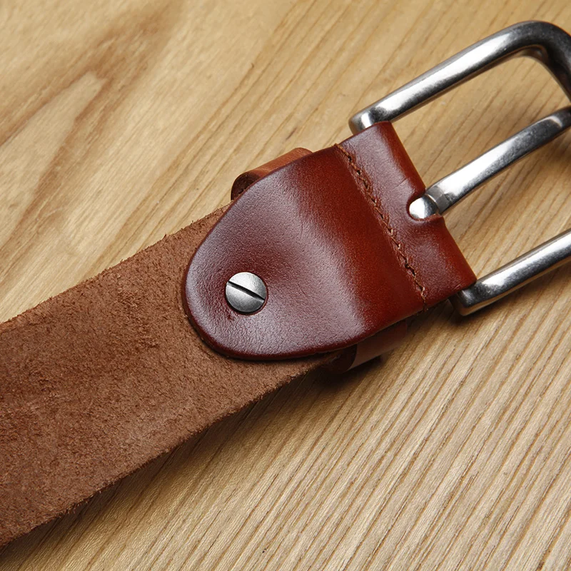 LANSPACE Брендовые мужские кожаные ремни ручной работы оптовая продажа Джинсовый