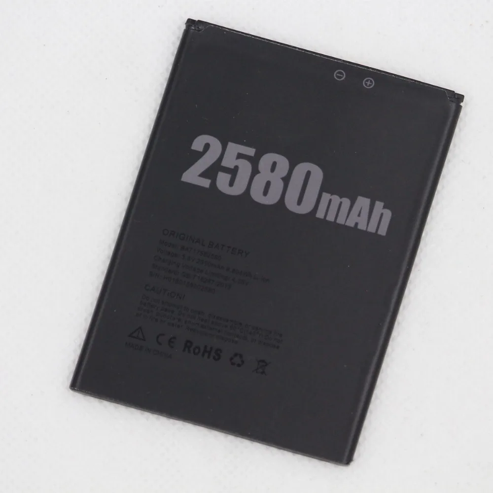 

2580mAh BAT17582580 For DOOGEE X20 / X20L Internal Phone Replacement Battery