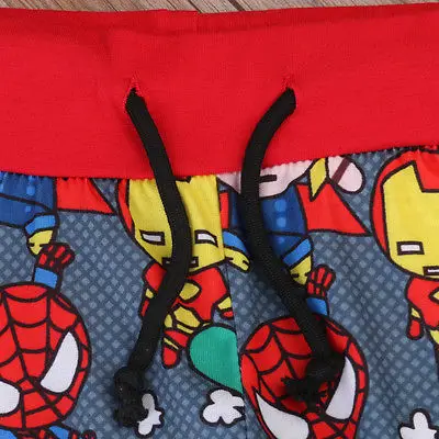 Одежда для новорожденных одежда маленьких мальчиков штаны с рисунком хлопковые