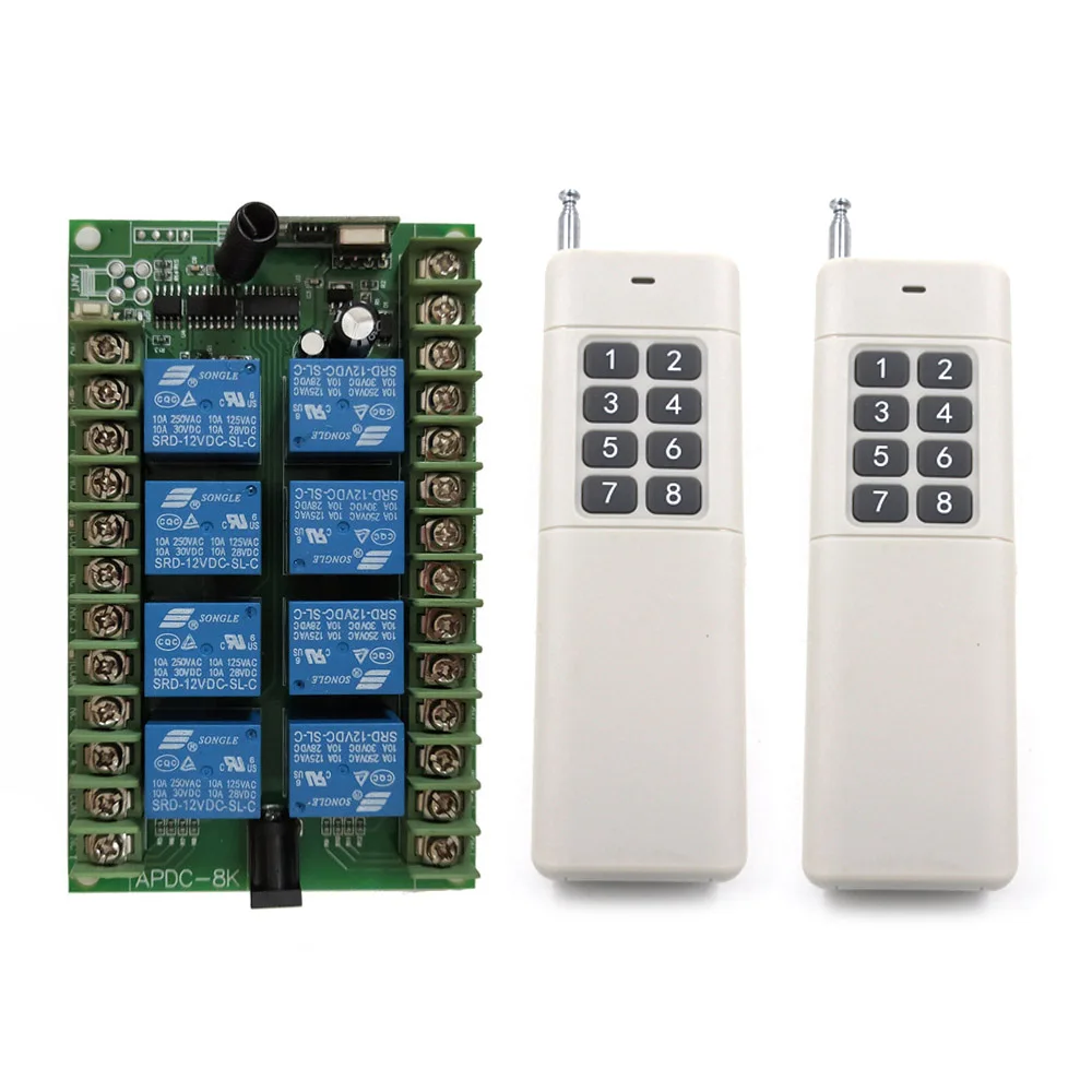 Новинка 3000 м Широкий диапазон Высокая мощность 10 А реле постоянный ток 12 в 24 8