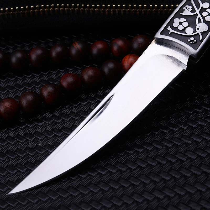 2021 New Free Shipping Outdoor Wood Handle Tactical Folding Knife High Hardness Wilderness Camping Survival Hunting Knives Tools |