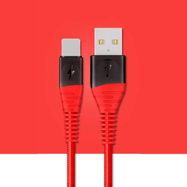 Red Прочный нейлоновый usb-кабель ACCEZZ для iPhone X XS MAX XR 8 7 6S 5 Plus, кабель для зарядки и передачи данных 2 м для Apple, длинный зарядный кабель - Цвет: Red