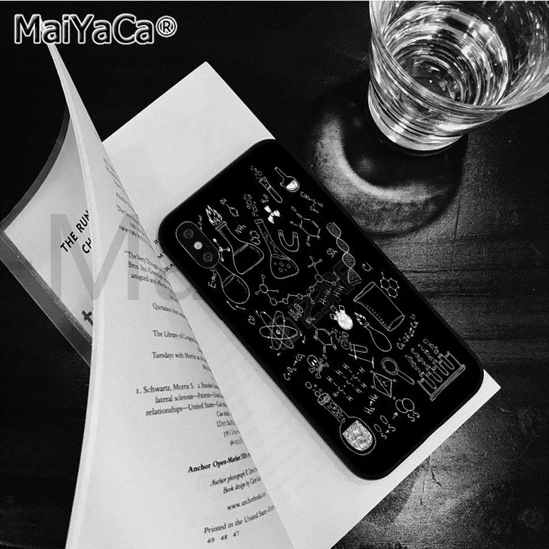 MaiYaCa Математика Астрономия география черный ТПУ мягкий резиновый чехол для