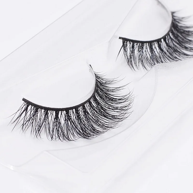 3D Mink Eyelash Real Handmade Crossing Lashes Individual Strip Thick Lash Fake Eyelashes S204 | Красота и здоровье
