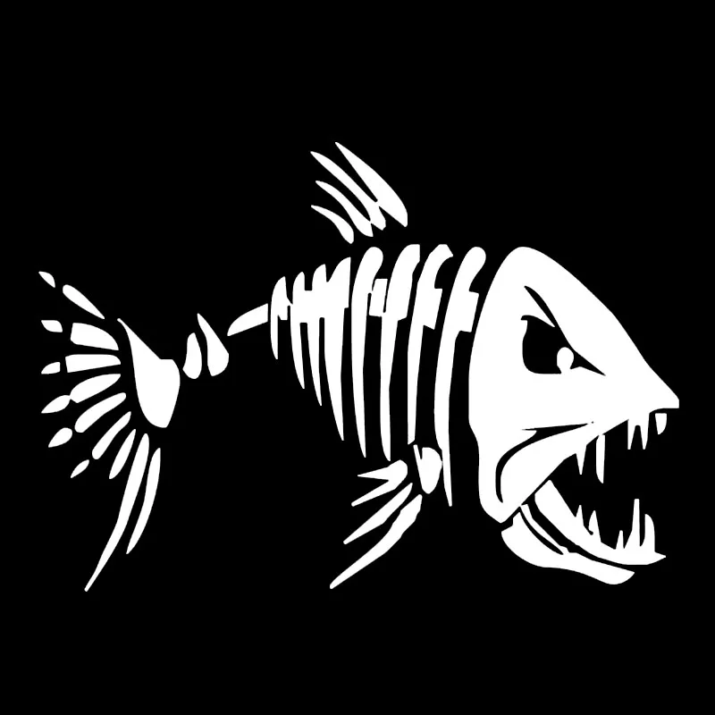 Забавная наклейка Mad Fish украшение для стекла автомобиля виниловые наклейки