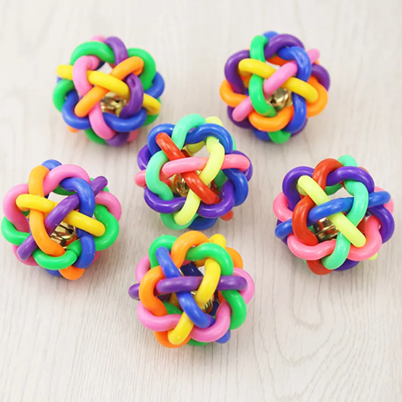 Новое поступление игрушка для собак красочный колокольчик домашних животных 6 см