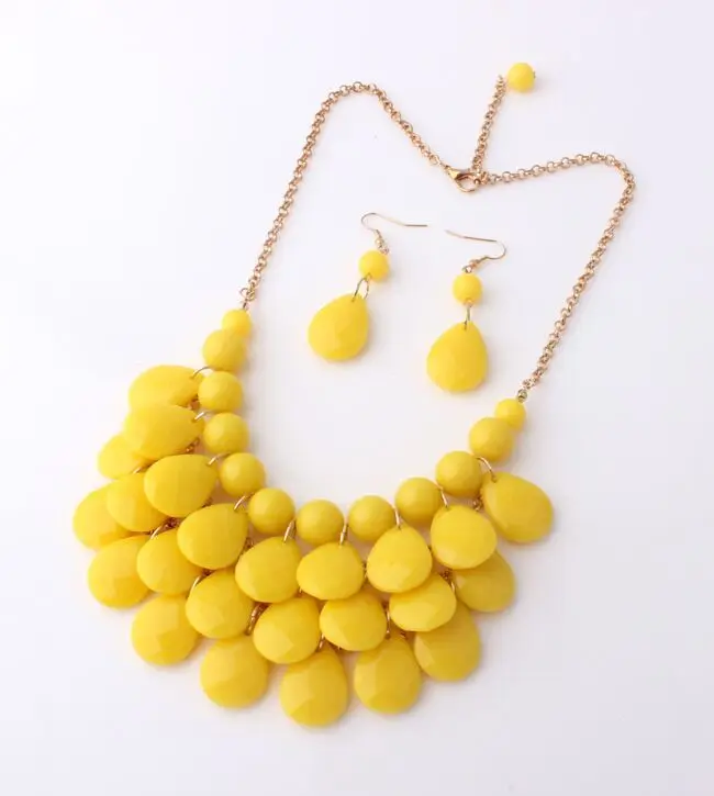 Женское многослойное ожерелье модное разноцветное в богемном стиле на лето