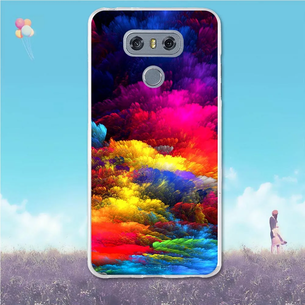 Case For LG G6 Cover Painting Soft TPU Back Shell LGG6 Coque Fashion 3D Style Ultra Thin G 6 5.7 inch Phone Cases | Мобильные