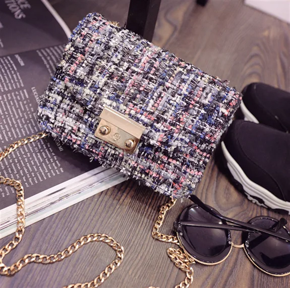 Женские твидовые сумки через плечо маленькие дизайнерские 2017 | Багаж и