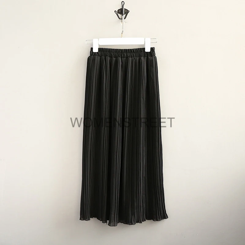 Spring new Chiffon pleated skirt sweet and cute Four-color optional skirts Elastic waist women | Женская одежда