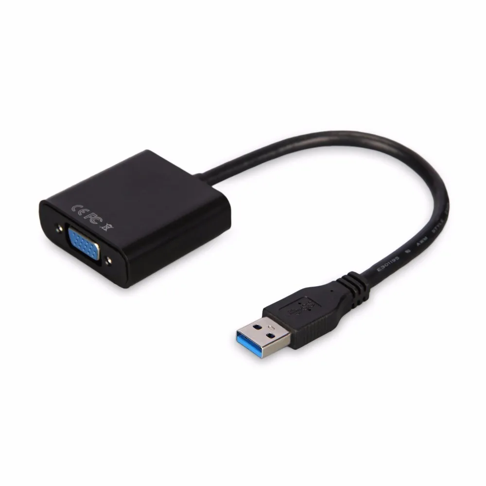 Внешний Кабель-адаптер USB 3 0 для видеокарты VGA Win 7/8 | Электроника