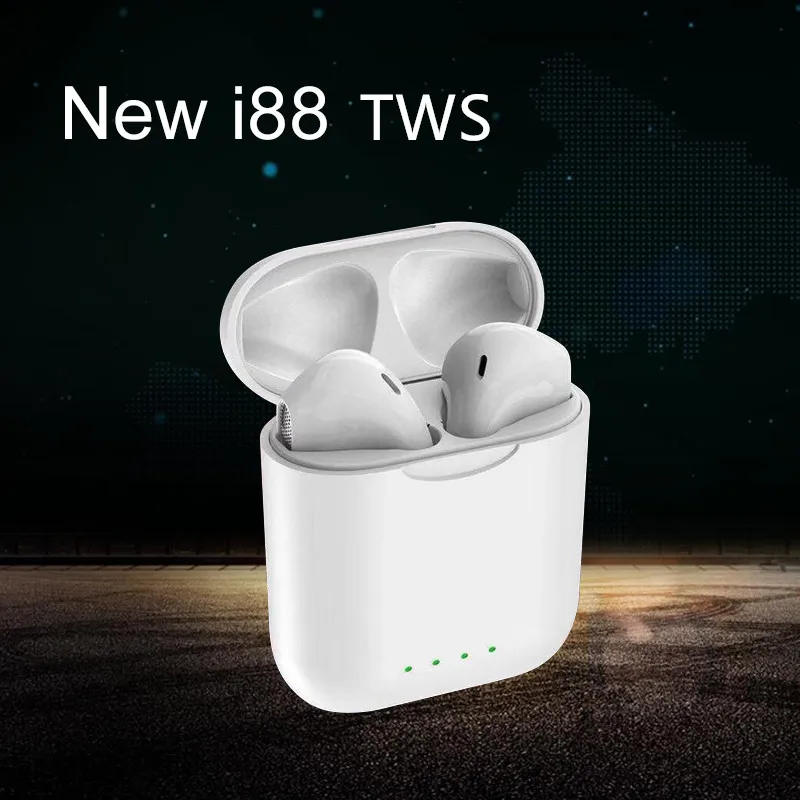 I88 TWS Bluetooth наушники стерео вкладыши Беспроводные с зарядным устройством Mic PK i9s i10s