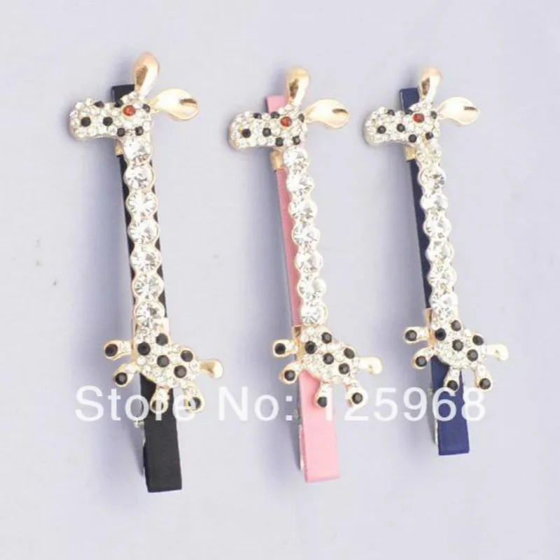 

Free Shipping!New Arrive 10pcs/lot Rhinestone Hair Clips Horse Animal Hairclips For Women/Girls Bang Clip Hair Accessories