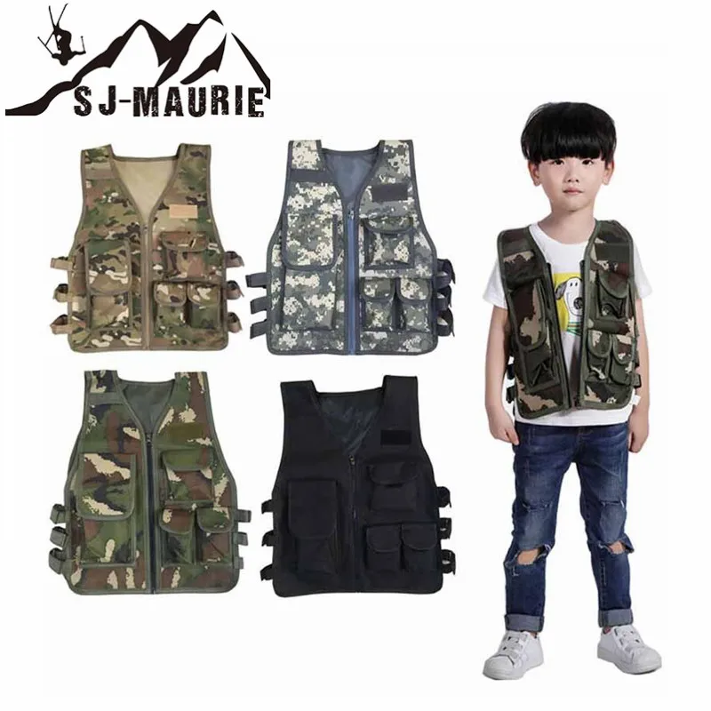 Открытый детский Охотничий Тактический Жилет для взрослых CS игровая нагрудная