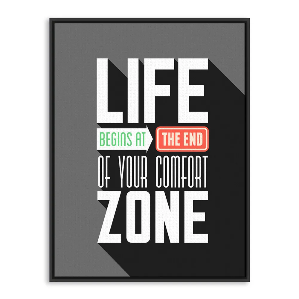 Современный минималистичный черно-белый мотивационный печатный плакат кавычки