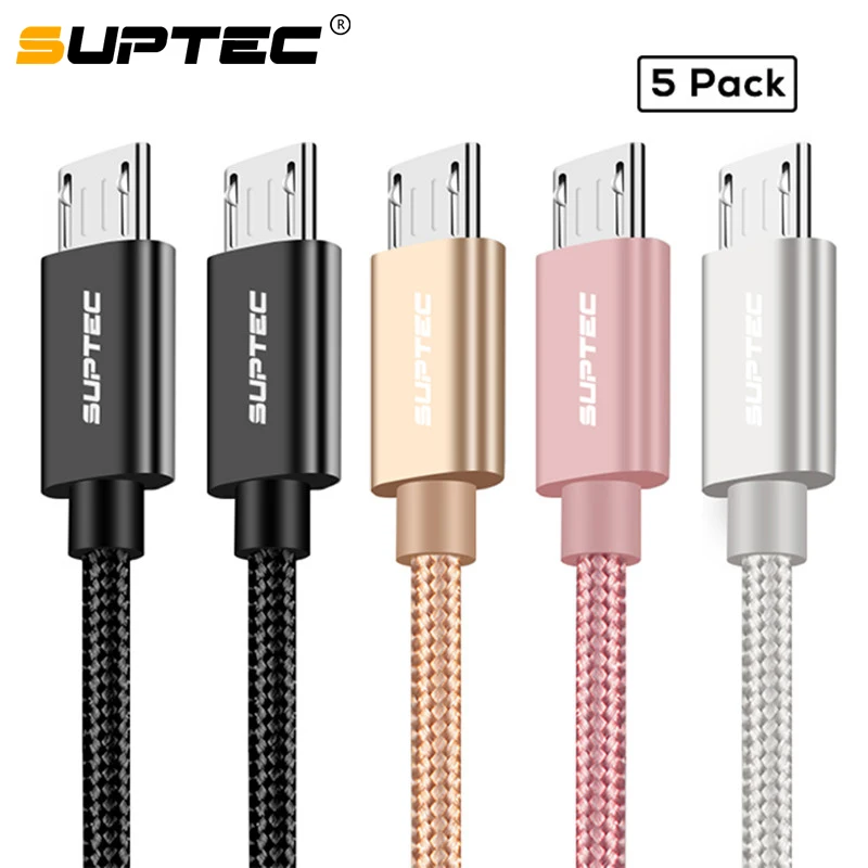Кабель Micro USB SUPTEC для Xiaomi Redmi Note 5 Pro шнур быстрой зарядки кабель Samsung передачи