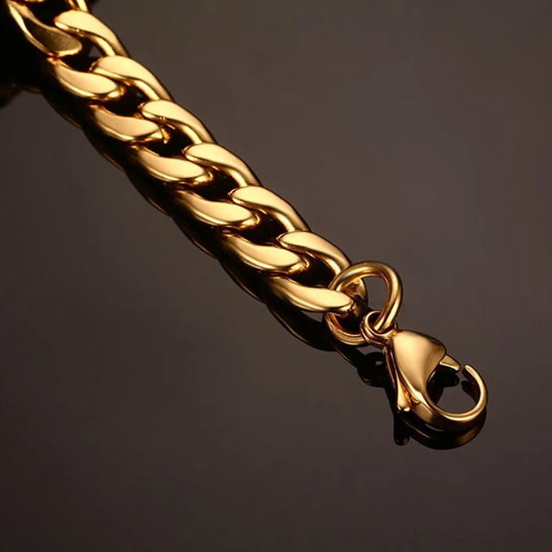 Meaeguet классические мужские кубинские браслеты с цепочкой и звеньями вечерние