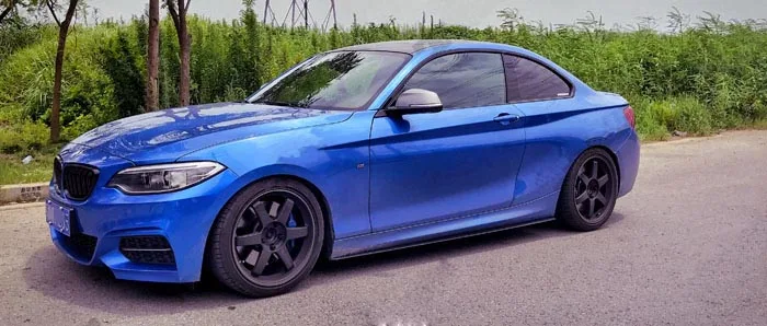 Для BMW F22 2 серии 218i 220i 225i 228i M235i M240i боковые юбки из углеродного волокна Add On 2014 + |