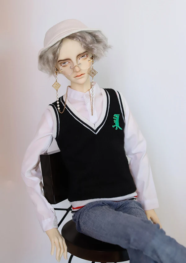 Жилет для куклы 1/3 BJD черный жилет с V образным вырезом|Куклы| |