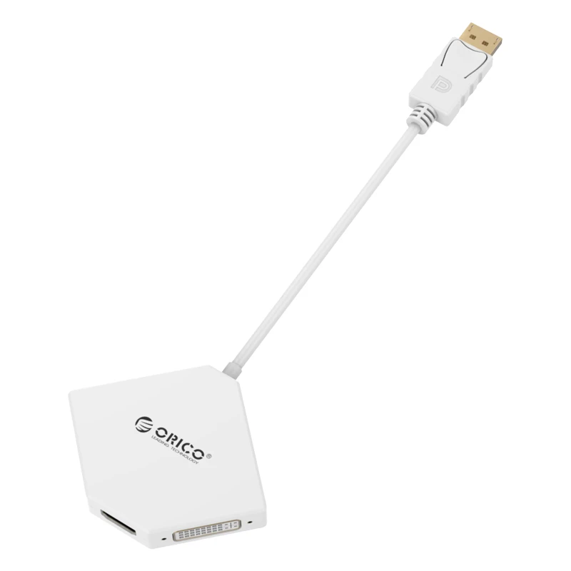 ORICO DPT HDV3 WH DP к HDMI DVI VGA адаптер кабелю Thunderbolt DisplayPort Порт дисплея для Apple MacBook Air Pro IMac