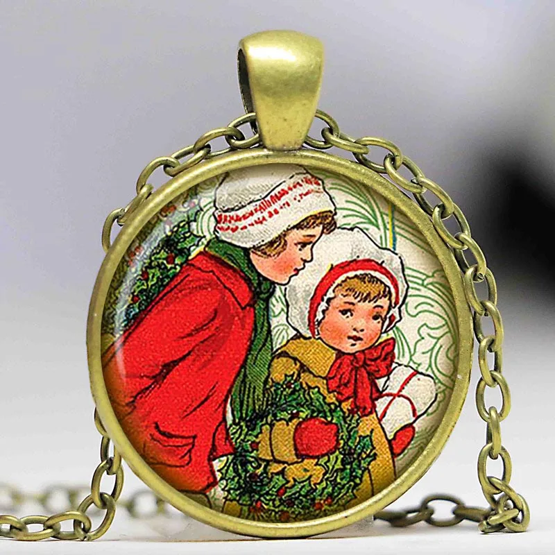 Рождественское детское ожерелье рождественская подвеска в виде автомобиля