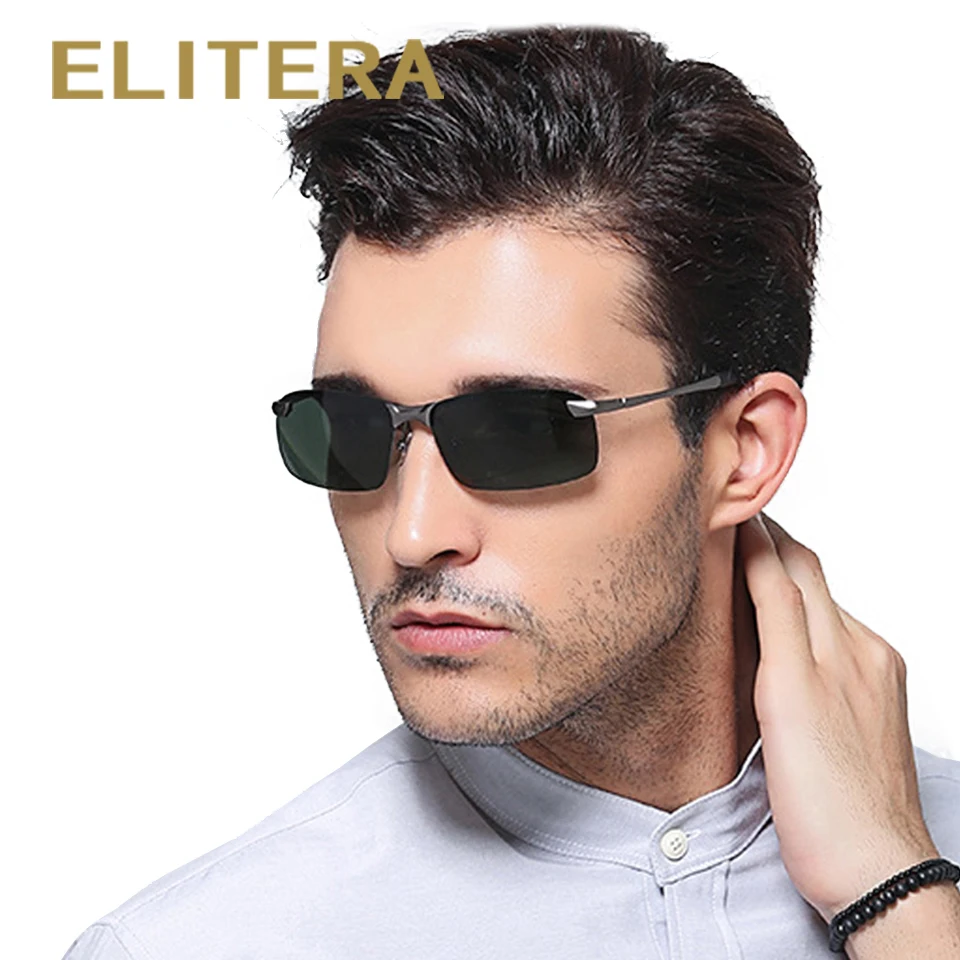 Мужские солнцезащитные очки ELITERA брендовые поляризованные для вождения рыбалки