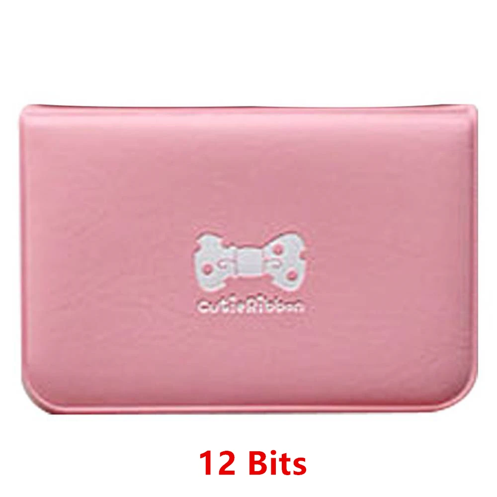 C Cute Women Business Card Holder Case Book Cartoon Leather Bank Credit Card Clip Wallet Cardholder Flamingo ID Card Bag 20 Bits - Цвет: C