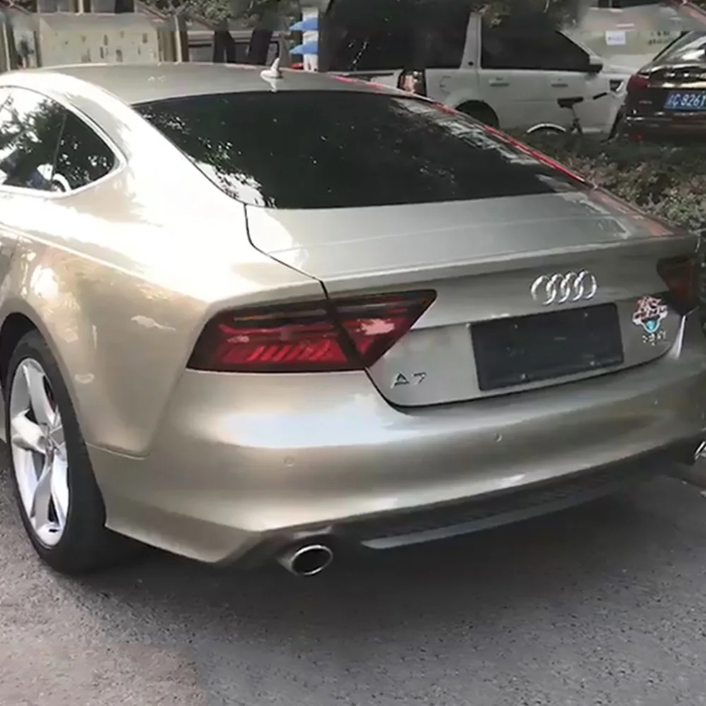 Светодиодный фонарь в сборе для Audi A7 2012- светодиодные задние фары тормозной сигнал заднего хода задний фонарь DRL автомобильные задние фары