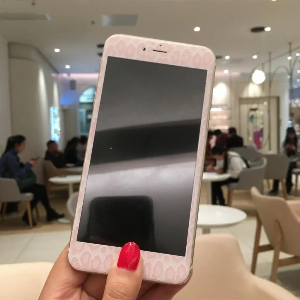 Изогнутое закаленное стекло с леопардовым принтом для iPhone 7 8 Plus защита экрана 3D