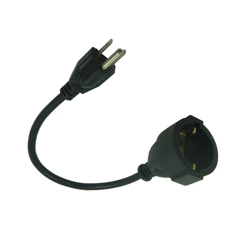 Новинка штепсельная вилка стандарта США 3PIN Кабель адаптер с разъемом типа Мама