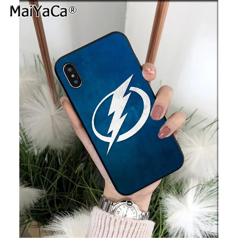MaiYaCa Tampa Bay Lightning чехол для телефона высокого качества для Apple iPhone 8 7 6 6S Plus X XS MAX 5 5S SE XR Чехол для мобильного телефона